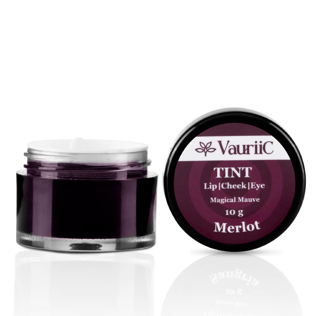 VauriiC Beauty Lip, Cheek and Eyeshadow Tint with Goodness of Vitamin E And Olive Oil | Natural Flushing Glow | Long Lasting Nourishment | Sls & Paraben Free | Shade – Magical Mauve | 10Gm