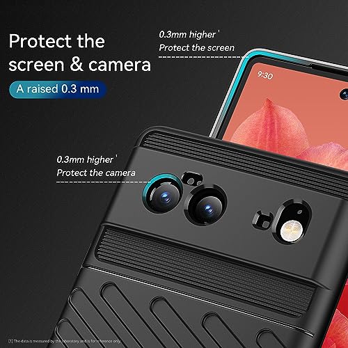 Image of Amazon Brand - Solimo Shockproof Mobile Cover Compatible with Google Pixel 6 5G (360 Degree Protection | Protective Design | Anti-Scratch Tough Slim TPU Case), Black