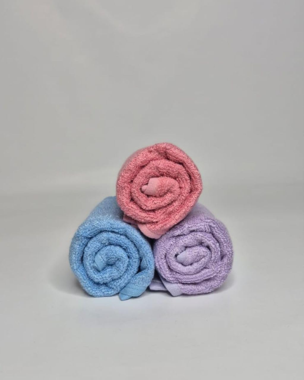 Face Towel for Travel, Spas, and Gyms Quick Dry Towel Lightweight Anti-Bacterial, Anti-Odor, Super Soft, Super Absorbent 33X33 cms 480 GSM | Set of 3 (Blush Pink Dusty Lilac Frosted Blue)-image-25