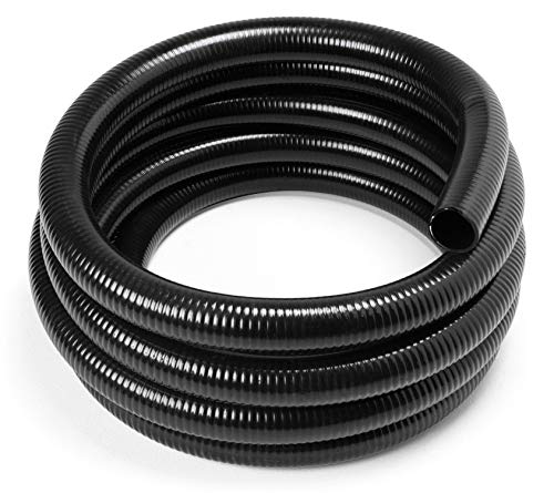 Little Giant 566184 T-2-25 BFPVC Flex PVC Tubing, 2-Inch by 25-Feet, Black