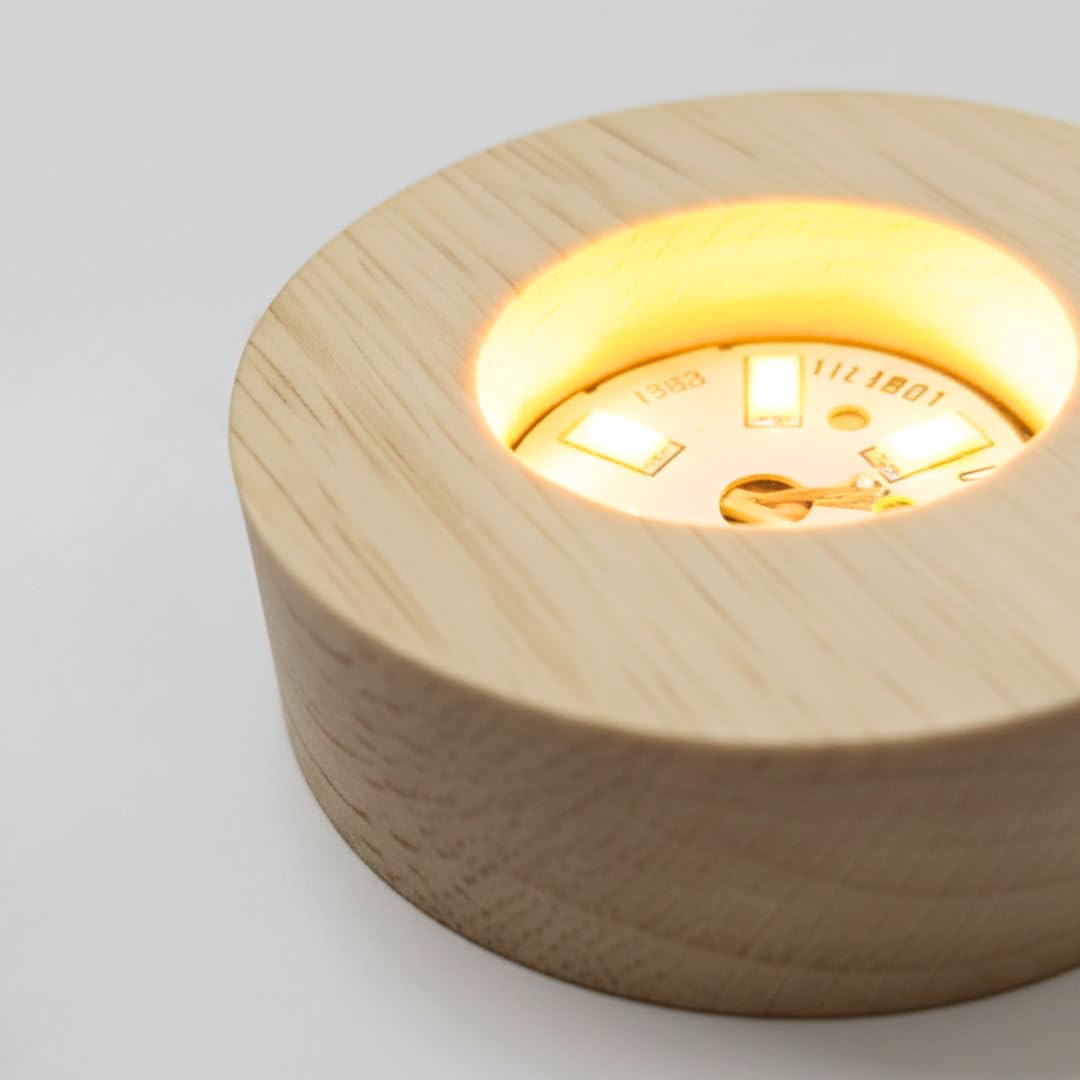 Meditating Hanuman Crystal Ball Lamp - USB LED -4