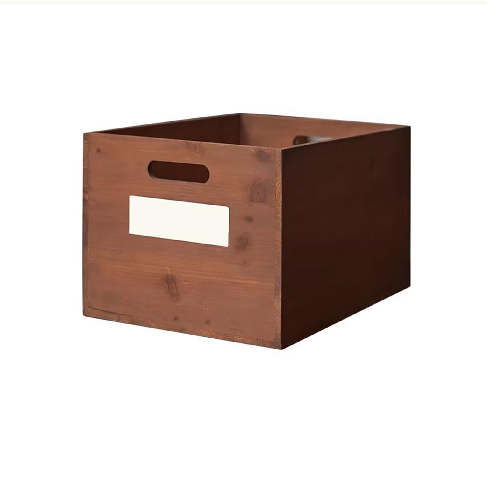 Zhaoj24-05 Bookcase Retro Nostalgic Tabletop Organizer Box Wooden Bookshelf CD Magazine Rack