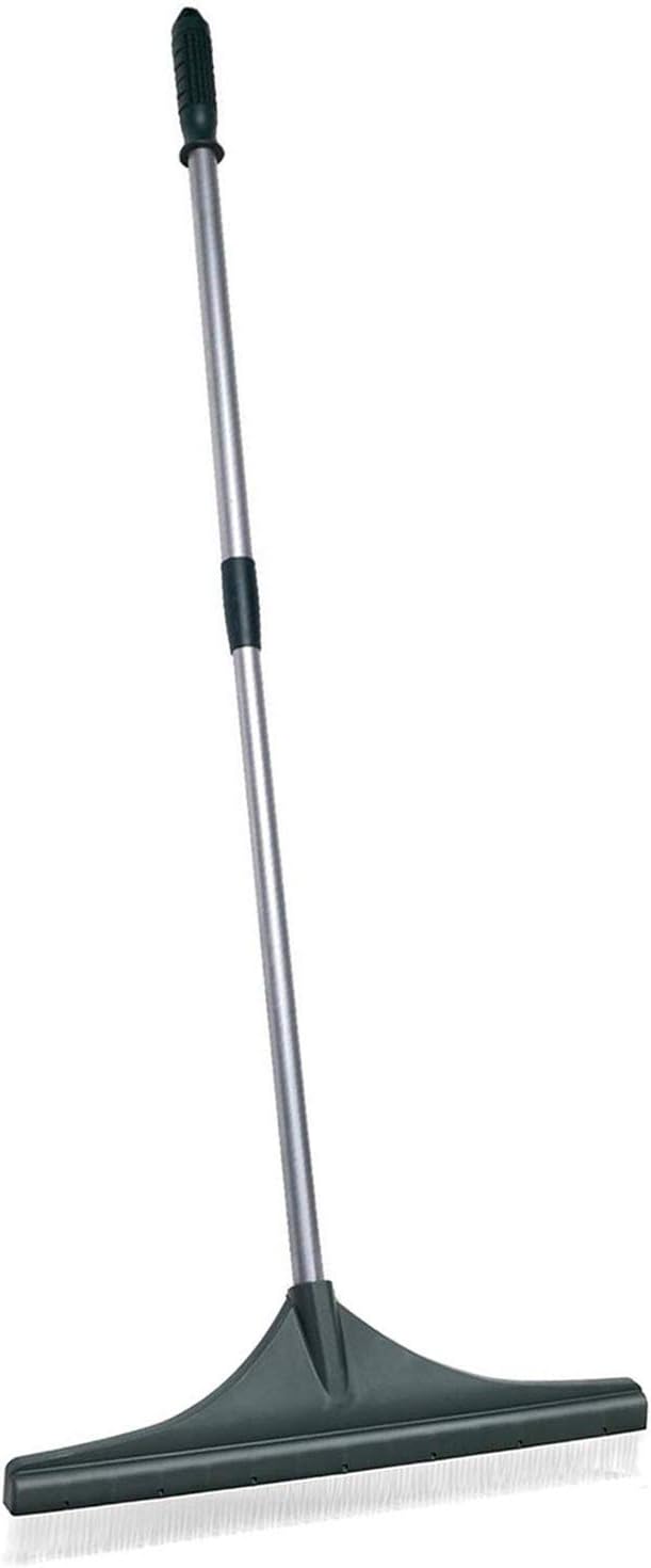ORIENTOOLSArtificial Turf Rake, Artificial Grass Rake with Adjustable Steel Handle from 32 to 52 inches, Lawn Broom Brush for Astroturf, Carpet Pet Hair, Grass Leaves and Debris