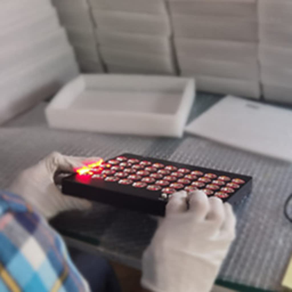 Lámpara de Terapia de Luz Roja 50W con Soporte Infrarrojo Cercano de Color Rojo Oscuro de 660 NM y 850 NM Panel de Terapia LED, para la Piel, Alivio del Dolor