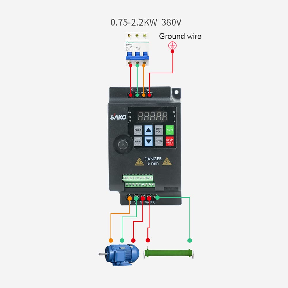 Invertitore vettoriale 380 V 3 fasi VFD variabile convertitore di frequenza per controllo continuo della velocità del motore