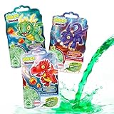 INKEE Bubble Bath Dragone Set 3 pz – schiuma da bagno bambini profumata mela tè, bagnoschiuma verde, additivo bagno bambini divertente | 3x 40ml Sachet
