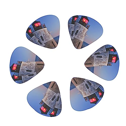 Médiator 3D en forme de phare de mer avec 12 médiators tendance et durables dans une boîte pour ukulélé guitare électrique basse - Les Beatles, Paul McCartney, John Lennon, RIngo Starr, George Harrison Médiator 3D en forme de phare de mer avec 12 médiators tendance et durables dans une boîte pour ukulélé guitare électrique basse – Image 3