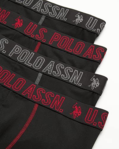 U.S. Polo Assn. Mens Boxer Briefs - 4 Pack Ultra Soft Underwear Boxers for Men with Contour Pouch (Sizes: S-XL)3