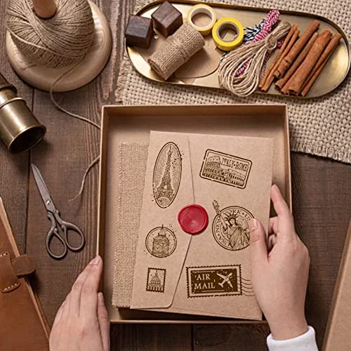 Ph Pandahall Clear Stamp For Card Making, City Postmark Stamp Postage Stamps Travel Postage Journey Pattern Transparent Seal Stamps Vintage Film Frame Seal For Diy Scrapbooking Decoration Art Crafts #TOP6