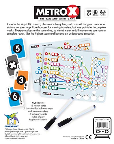 Metro X - The Rail & Write Game #TOP4