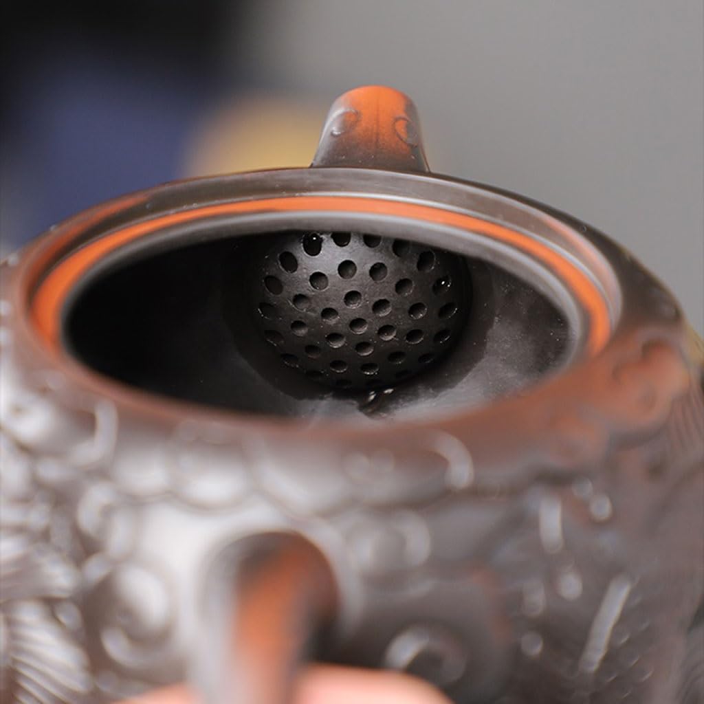 Ceramiczny czajniczek spersonalizowany fioletowy garnek ceramiczny ręcznie robiony czajniczek domowy ręcznie robiony chiński zestaw do herbaty popołudniowa herbata herbaciarnia czajniczek dzbanek do