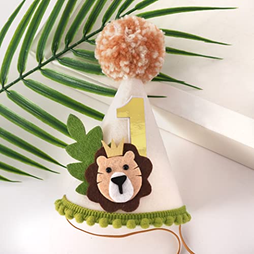 Lion Theme First Birthday Crown - Wild One Jungle Safari Decoration for Boys by Agkvw - Image 6