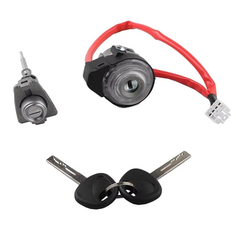 Zhjlut One Color Car Lock Cylinder Compatible With Kia For Sportage 2011-2017 81900-D9g00 81900D9g00 81900-3Wg00 819003Wg00 Ignition Switch Barrel Lock Set With 2 Keys(Type B)