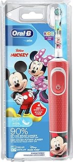 Oral-B Disney Kids Mickey Szczoteczka Elektryczna, Czerwony, Od 3 lat