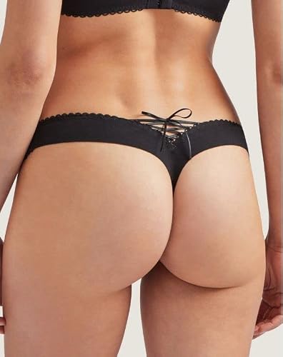 Aubade Women's Bahia & Moi Tanga, Black (Noir), Medium #TOP1