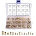 Produktbild HUAESIN 330 STÜCKE Gewindeeinsatz Einpressmutter M2 M3 M4 M5 Innengewinde Rändelmuttern Messing Einbettung Muttern Sortiment Female Thread Nut für 3D Drucker Spritzguss Kunststoffteile