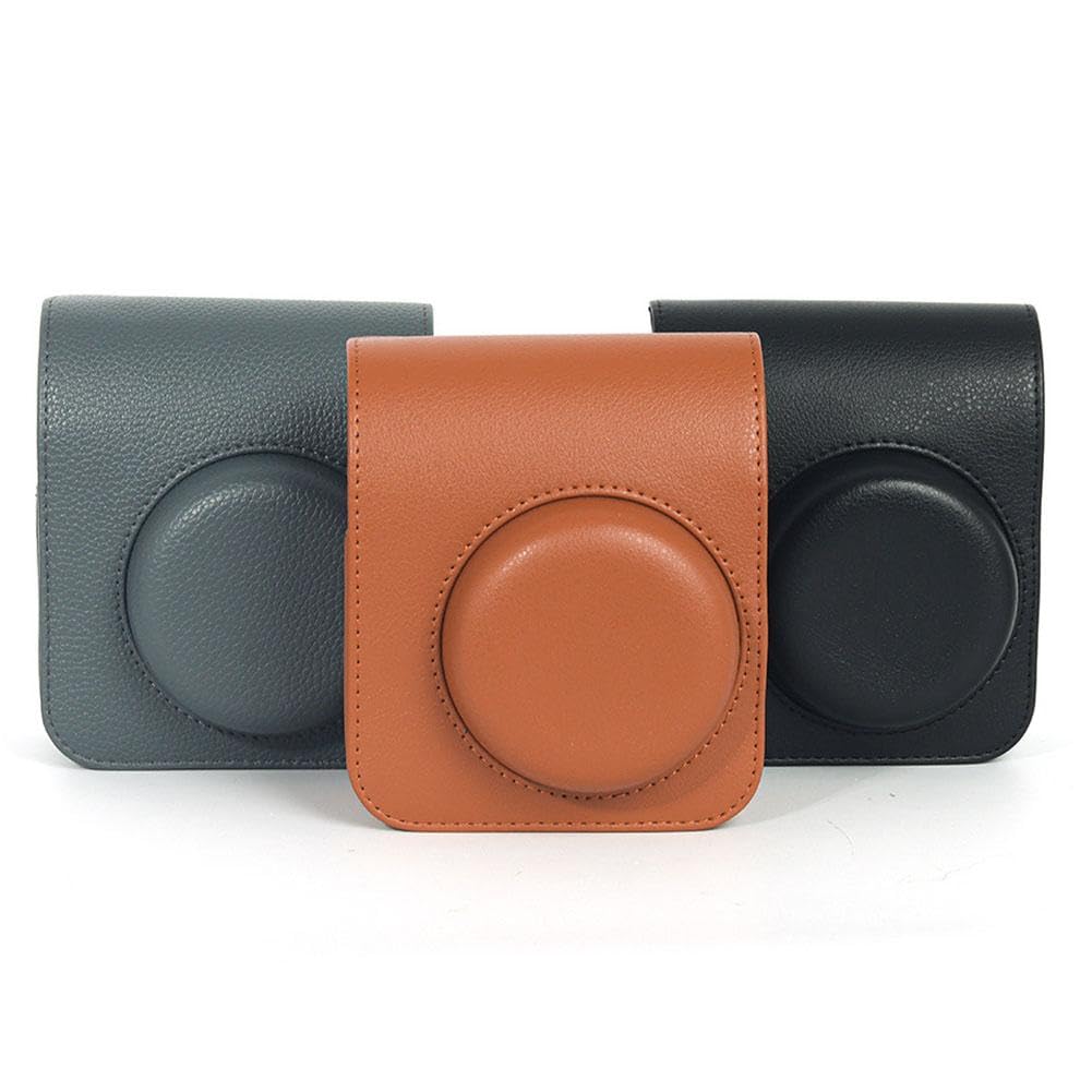 Kameratasche Für Fuji Instax Mini 41 – Schwarze Schutzhülle Mit Magnetischem Bilderrahmen Und Schultergurt