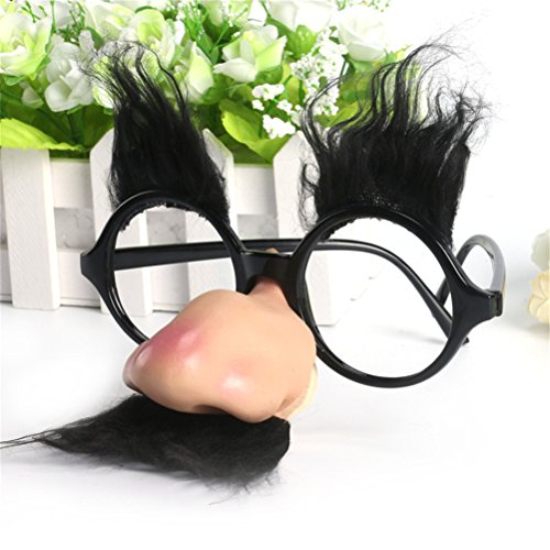 Accoutrements Fuzzy Nose and Glasses Classic Disguise, Multicolored