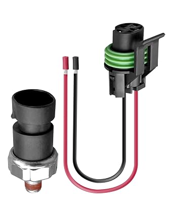 Oil Pressure Fuel Pump Pressure Shut Sensor Switch with Wire Fit for Mercruiser Quicksilver 4.3L 5.0L 5.7L 305 454 7.4L 8.2L 502 v8 Engines Replace 87-864252A01 87-805024 87-8M0070108 87-864252