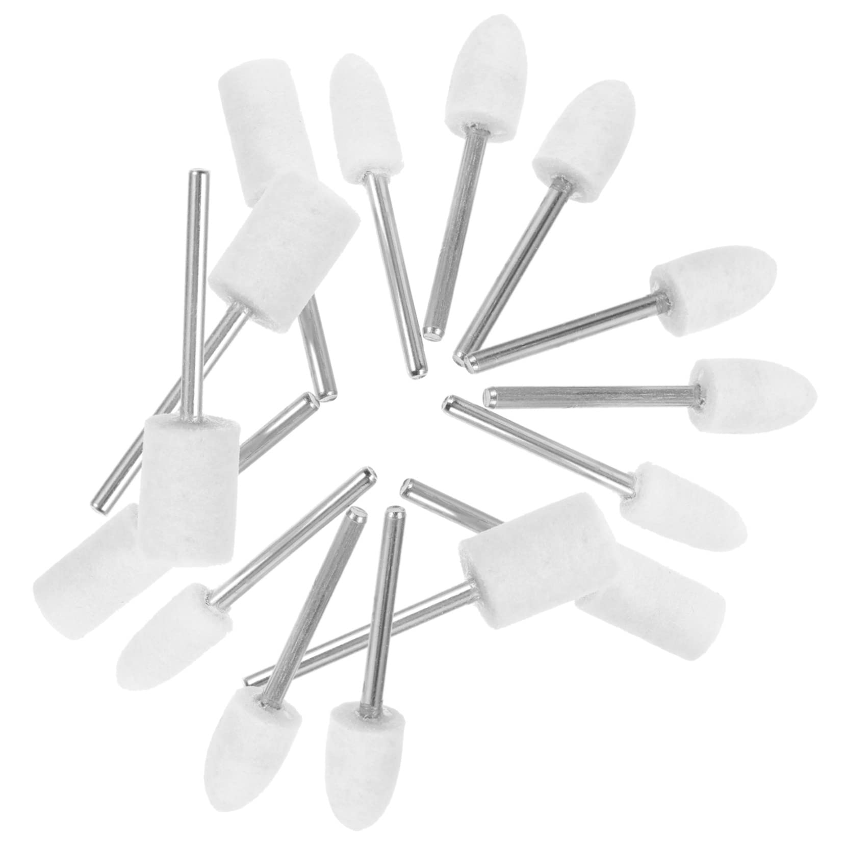 TOPBATHY 5 Series Juego De Cabezales De Pulido Ruedas Clavos Molienda Relojes Rueda De Pulido Muela De Joyería Suministros De Uñas Muelas Muela Pulidora Textura De Lana 25 Piezas X 5