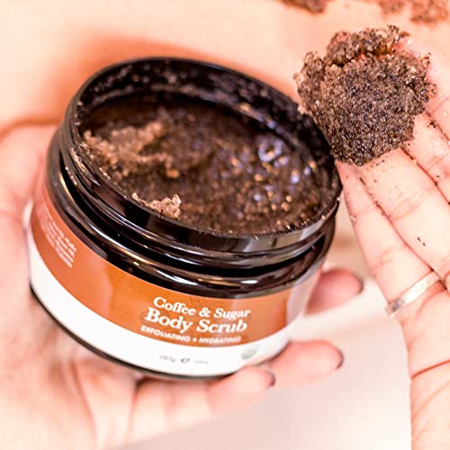 Organic Coffee Body Scrub - Coffee Scrub & Sugar Scrub Body Polish, Exfoliating Body Scrub Exfoliator & Foot Scrub, Body Exfoliator, Body Scrubs For Women Exfoliation, Sugar Scrubs For Women & Men #TOP2