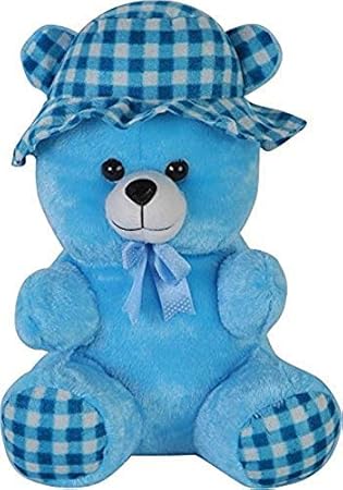 Soft 45 cm Lovable/Huggable Teddy Bear with Neck Bow for Girlfriend Gift/Boy/Girl ,Sky Blue (Colors Sky Blue, Large)