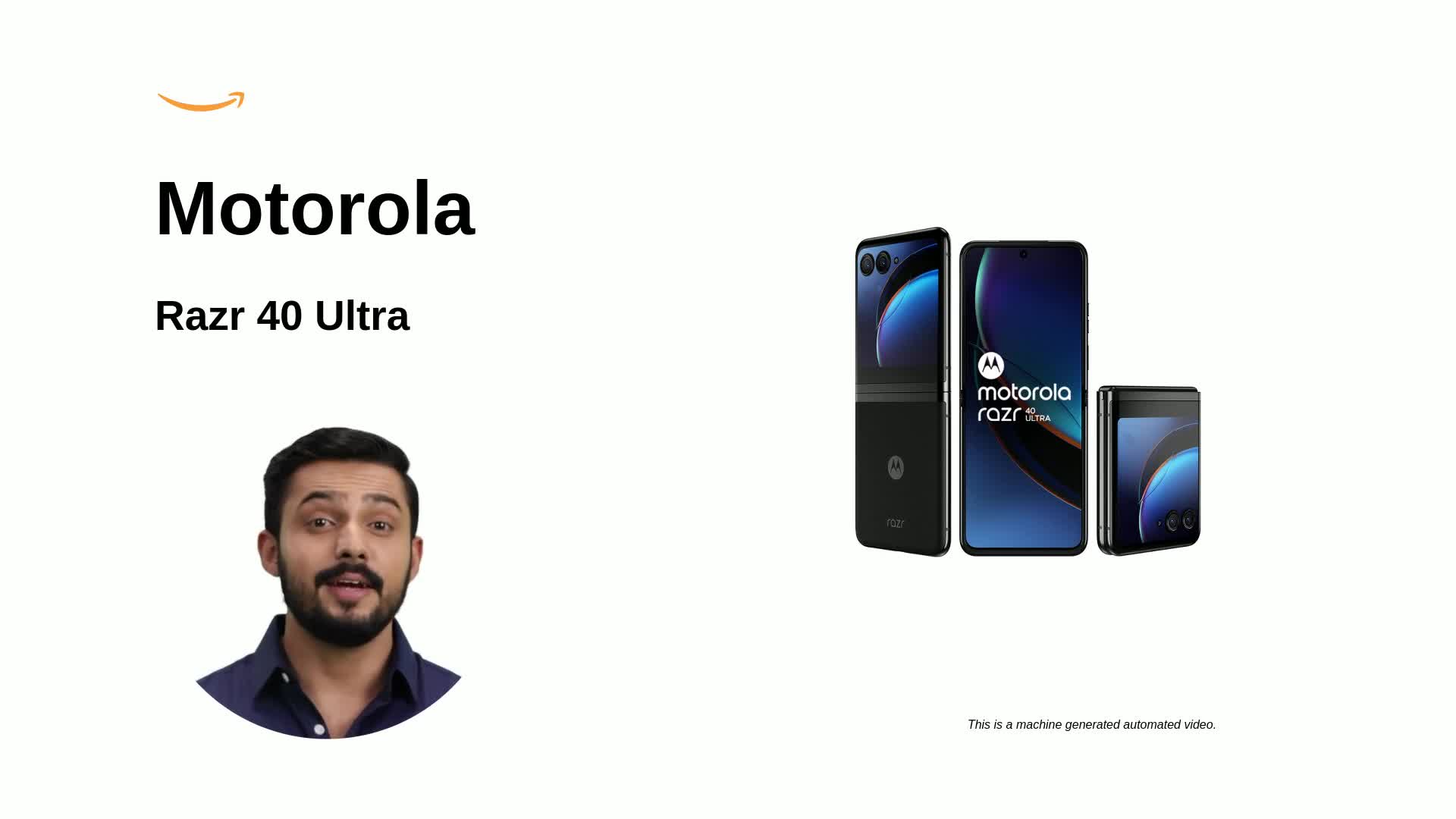 Refurbished) Motorola razr 40 Ultra (Infinite Black, 8GB RAM