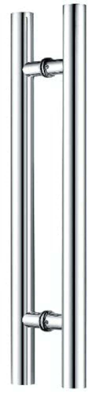 Canzak 32 inch Brushed Stainless Steel Pull Push Door Handles, Interior or Exterior, Contemporary, Modern