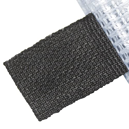eco-eco Long 95% Recycled Super Strong Bag, Waterproof Mesh Tuff Bag, Reinforced Black Zip Closure Pencil Case 33x12.7cm - Image 4