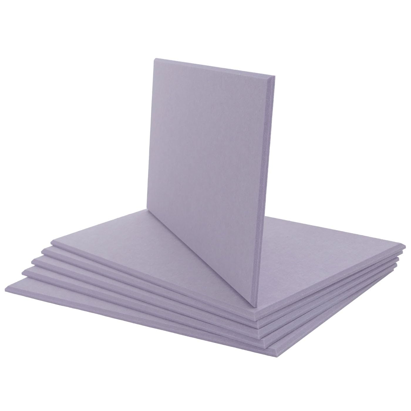 Mendler Zestaw 6 paneli ściennych akustycznych HWC-L52, panele ścienne, płyty akustyczne, izolacja 1 m², powierzchnia 60 x 30 cm, kolor liliowy