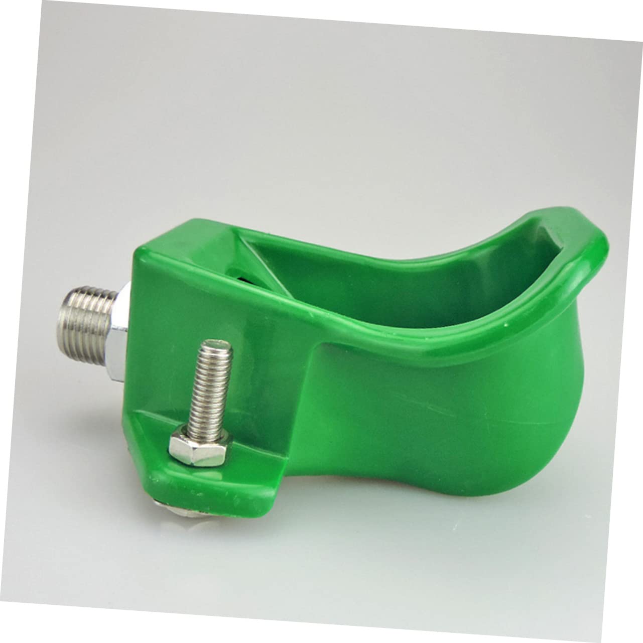 Bebedero para Cerdos 3 Piezas Acero Inoxidable y Plástico Verde | Uso en Granja, para Ganado y Porcinos, Cuenco de Agua para Cabras y Ovejas, Suministro Automático