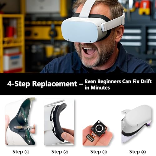 Image of Replacement Positioning Camera Sensor for Oculus Quest 2 Headset, Repair Kit for Quest 2 Headset, Accessories Repair Parts Including Screwdrivers, Tweezers, Pry tool