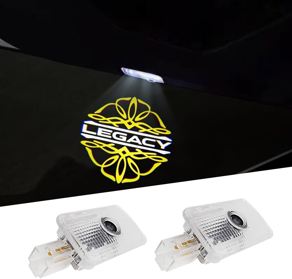LAST CALL 2Pcs Door Lights Logo for Legacy Puddle Lights Car Door Lights Logo Projector Courtesy LED Ghost Shadow Light Projector Lamps Legacy 2010-2021 Accessories (Legacy -01)