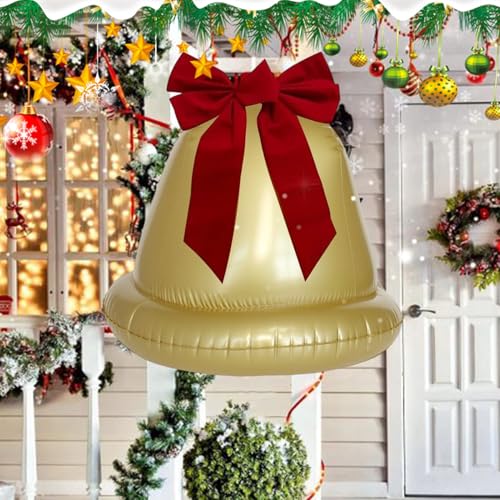 Boule de Noël gonflable géante en matériau durable pour décoration extérieure