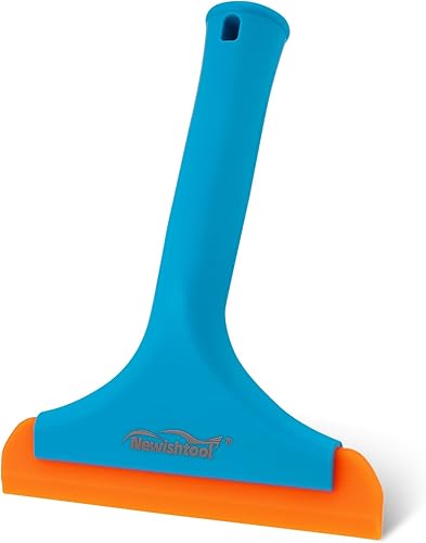 NEWISHTOOL Escobilla de silicona de hoja de 5.9 pulgadas, escobilla de limpieza para parabrisas de automóvil, escobilla de ducha para puerta de