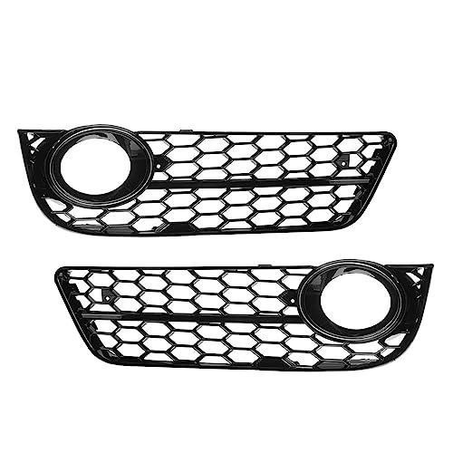 Grille antibrouillard Audi A5 pare-chocs cassé solution calandre noire nid d'abeille