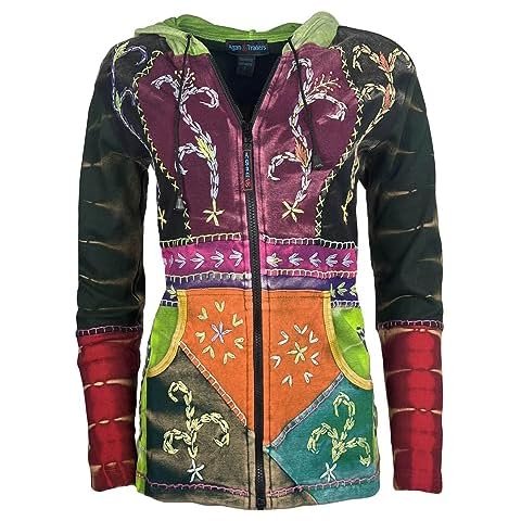 318 RJ Agan Traders Tie Dye Bohemian Jacket Cover