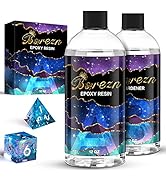 Bsrezn Clear Epoxy Resin 24OZ, Crystal Clear Hard Casting Resin and Hardener Apoxy Resina Epoxica...