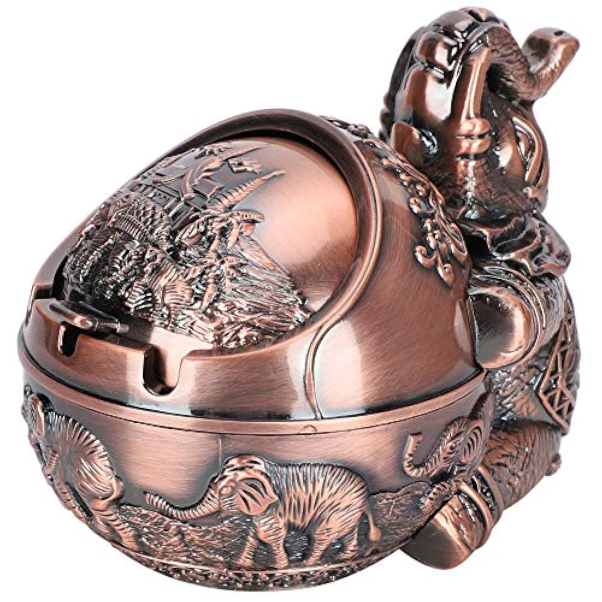 Embossed Decorative Ashtray, Unique Desktop Ornament