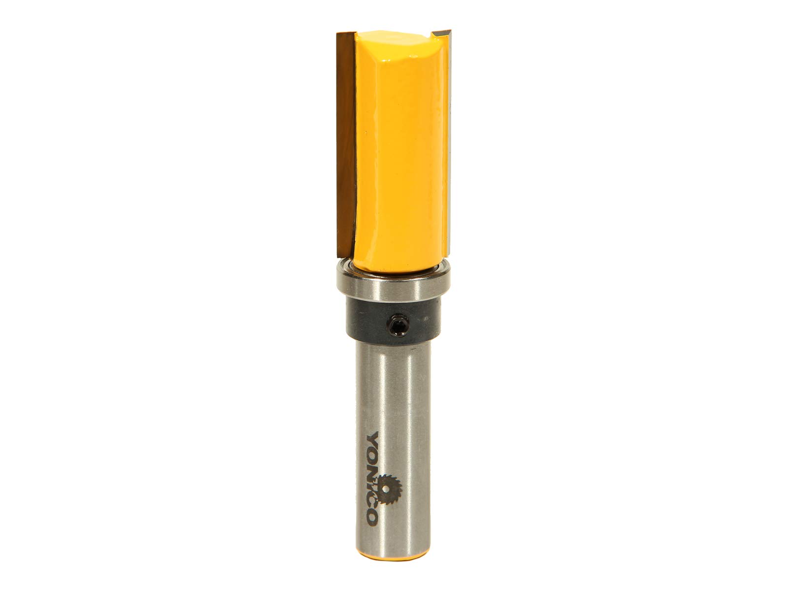 Yonico Grain/Silver 14137 3/4-Inch Diameter Flush Trim Template Router Bit 1/2-Inch Shank