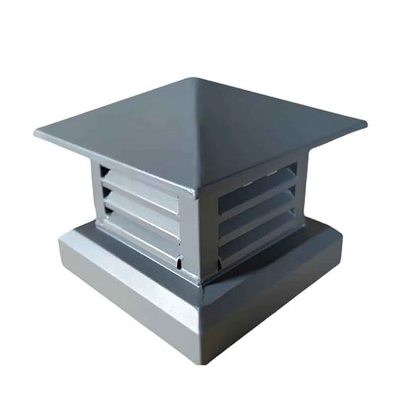 Tapa de chimenea de acero inoxidable con acabado premium antirruido