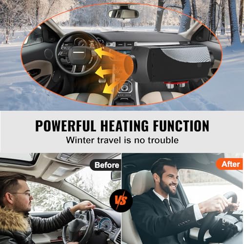 Image of VEVOR 8KW Diesel Air Heater with Muffler, 12V with Remote Control and LCD Switch for Vehicles, Trucks, Motorhomes, Boats, and Buses