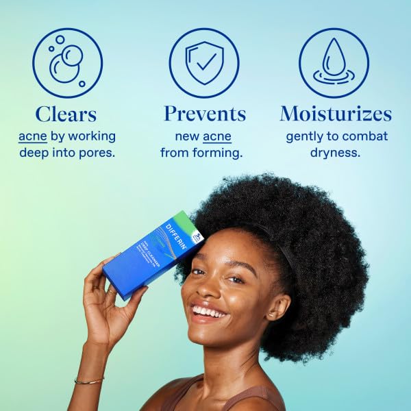 Miniatura 9 de Limpiador facial para el acné con peróxido de benzoílo por los fabricantes del gel Differin limpiador profundo diario cuidado de la piel suave para