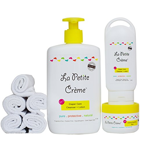 La Petite Creme - French Diapering - Baby Shower Bundle (with cloth wipes)
