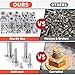 1100 Pcs Flat Washers Assortment Kit – 304 Stainless Steel, 9 Metric Sizes (M2–M12), Metal Washers for Screws and Bolts – Ideal for Automotive, Construction, Industrial, and DIY Use
