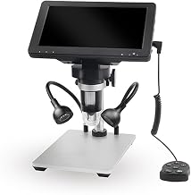 Lab Microscope Accessories 12MP DM9 HD 7 Inch Screen 1200x Digital Microscope Industrial Magnifier with Wire Control