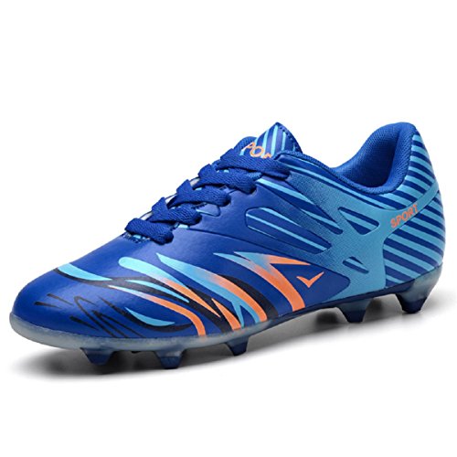DoGeek Football Boots Junior FG Adults Soccer Football Trainers Blue
