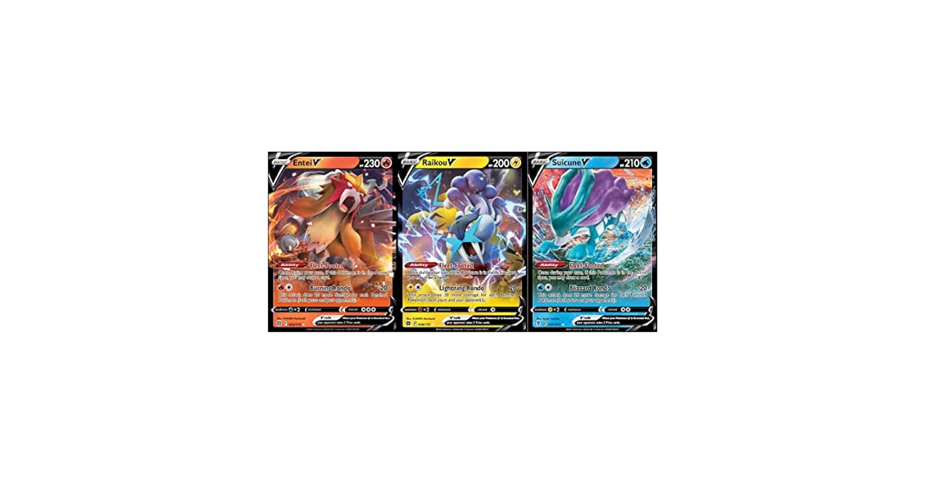 Amazon.com: Suicune V - Entei V - Raikou V - Pokemon