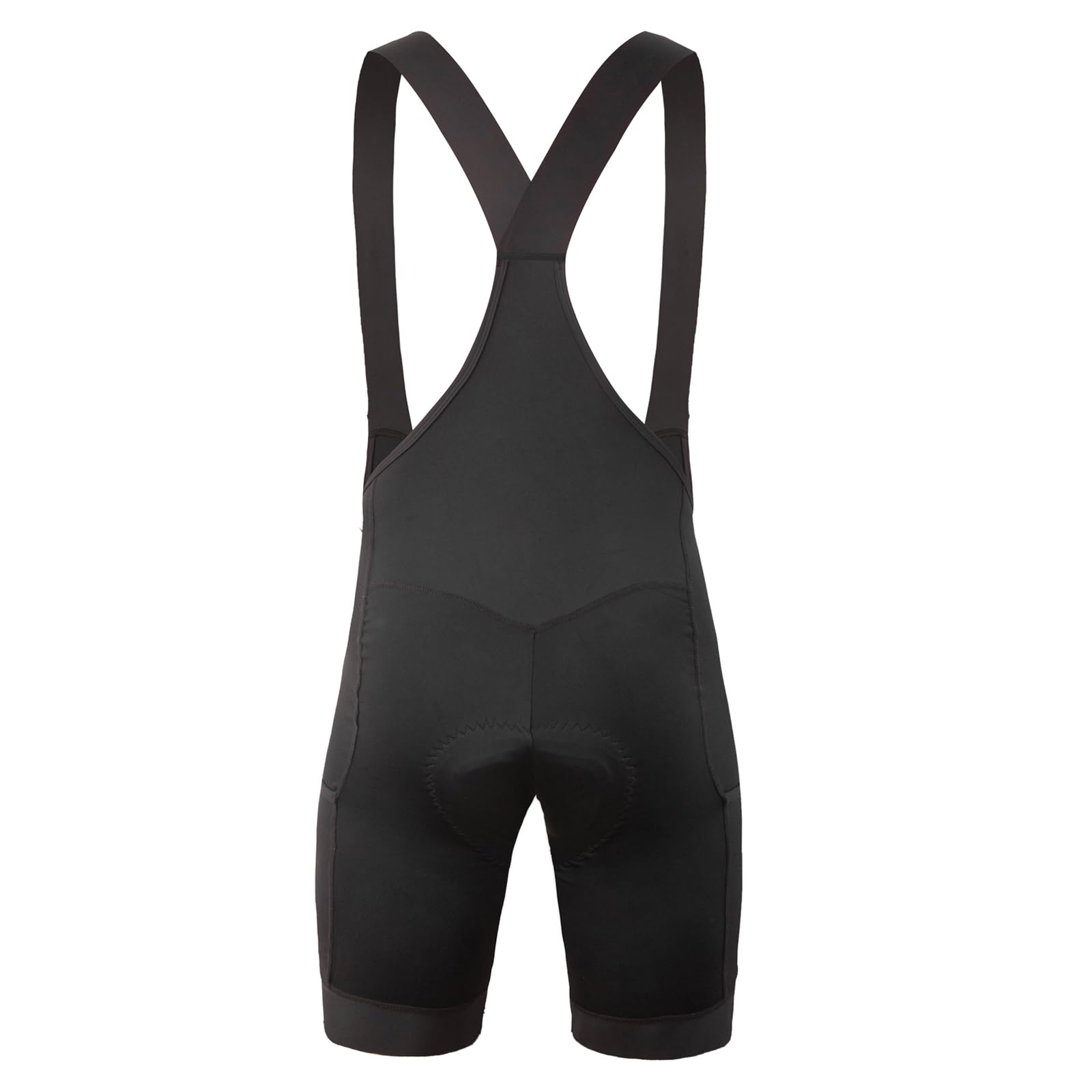 JEPOZRA Men's Cycling Bike Bib Short Bib Shorts Cycle Wear Tights Bike Riding Shorts Breathable(Black,S)