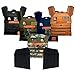 Unbrokenshop.com Adjustable Weighted Vest with Sand Plates (Combo), WOD CrossFit, Weight Plates Carrier for Strength and Endurance Training and Running. For Men or for Women, 2 Patches Included